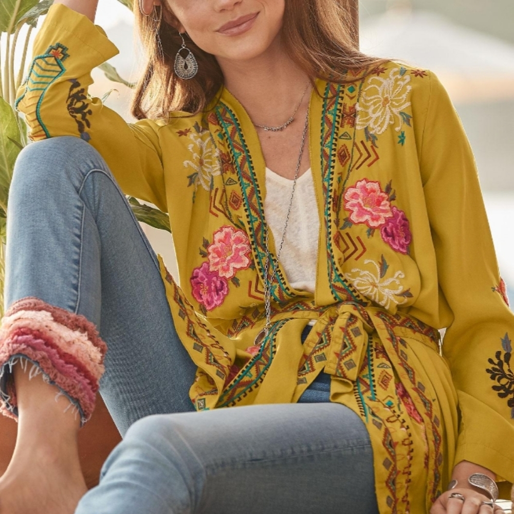 🆕🌿DRIFTWOOD BOHO CARDI BLAZER🌿 - Picture 1 of 14